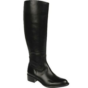 Franco Sarto black leather riding boots size 8.5
